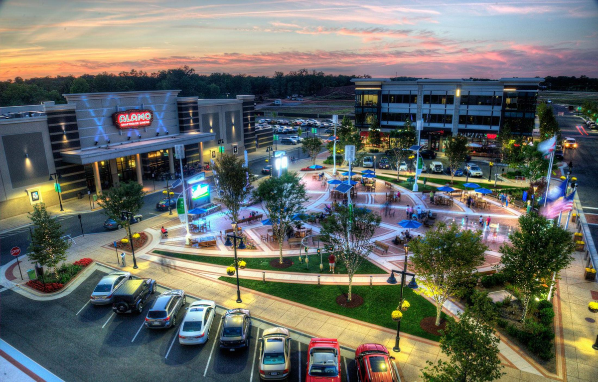 nearby shopping center