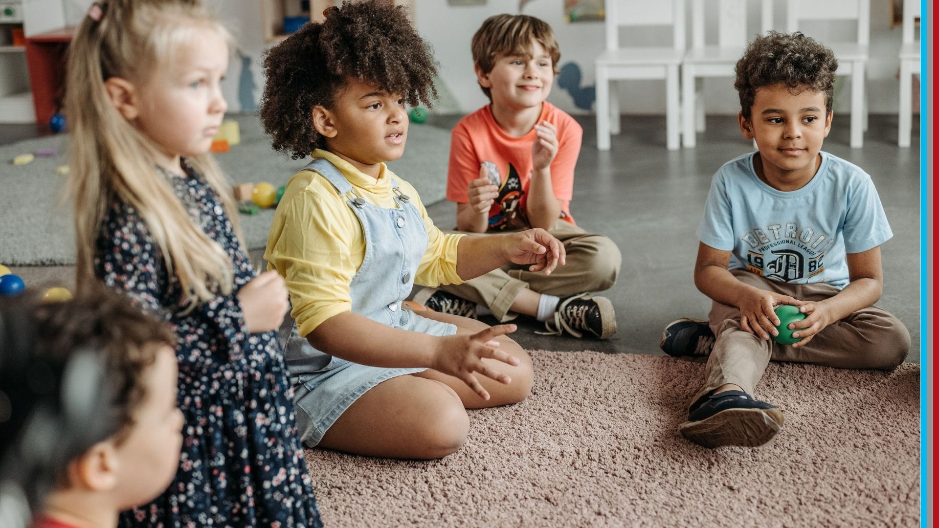 child playing playgroup toys