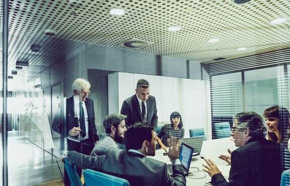 Business people having meeting