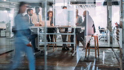 Group of professionals in a meeting room