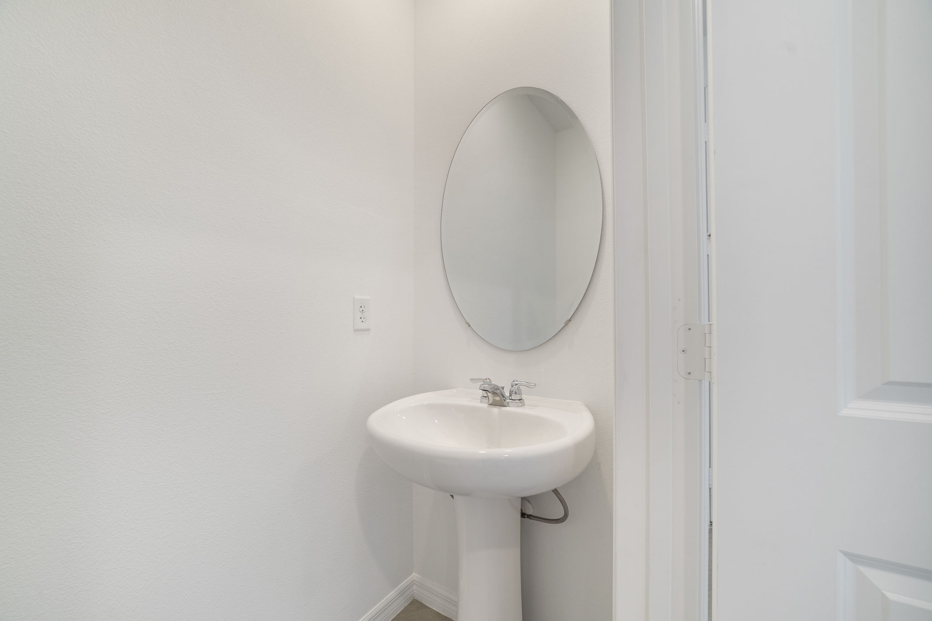single sink and mirror 