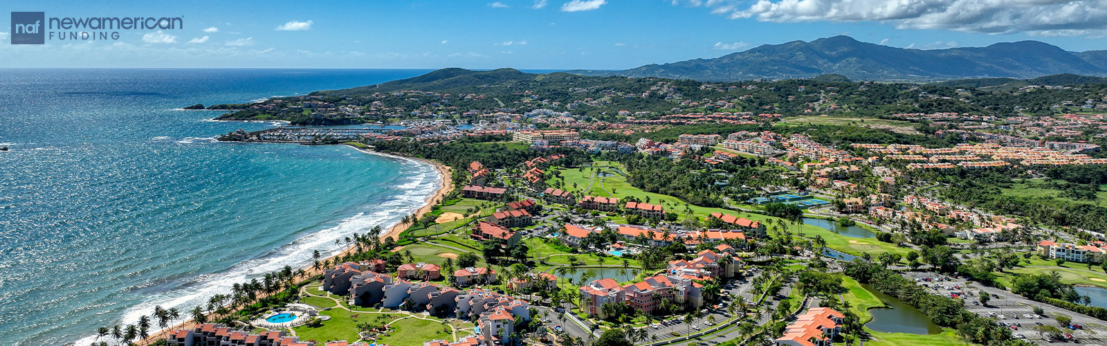 Aerial view of Puerto Rico neighborhood