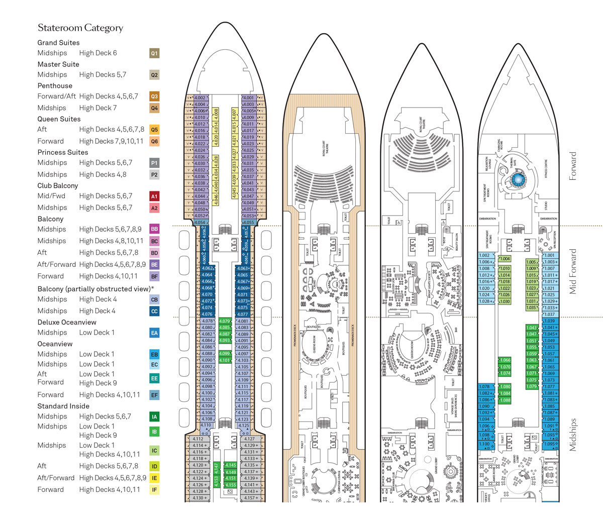 Queen Anne Deck Plans