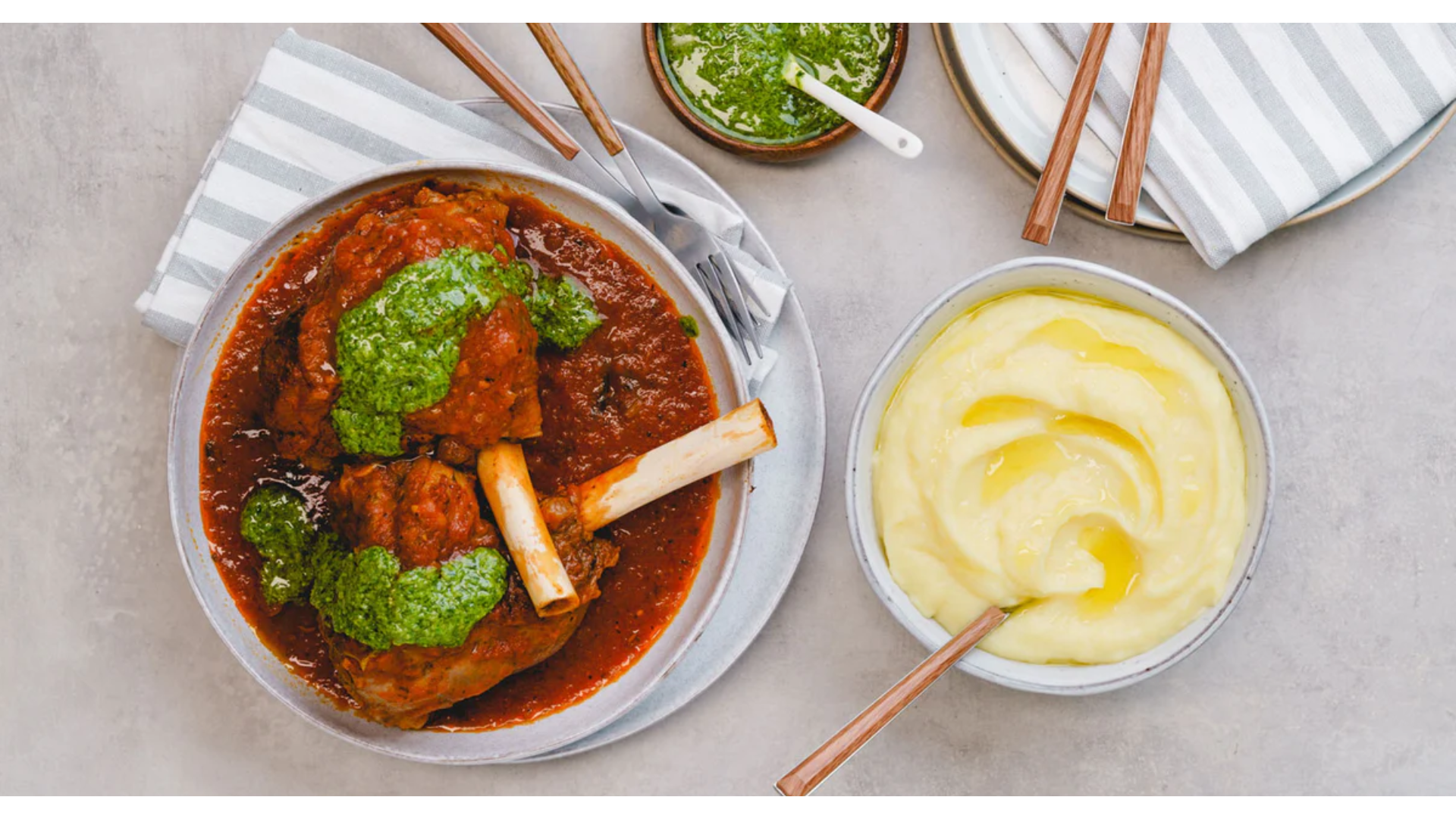 TOMATO PASSATA BRAISED LAMB SHANKS