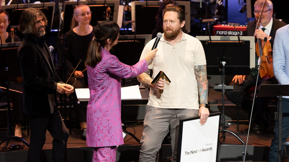 Recoma på scenen i The Next Awards