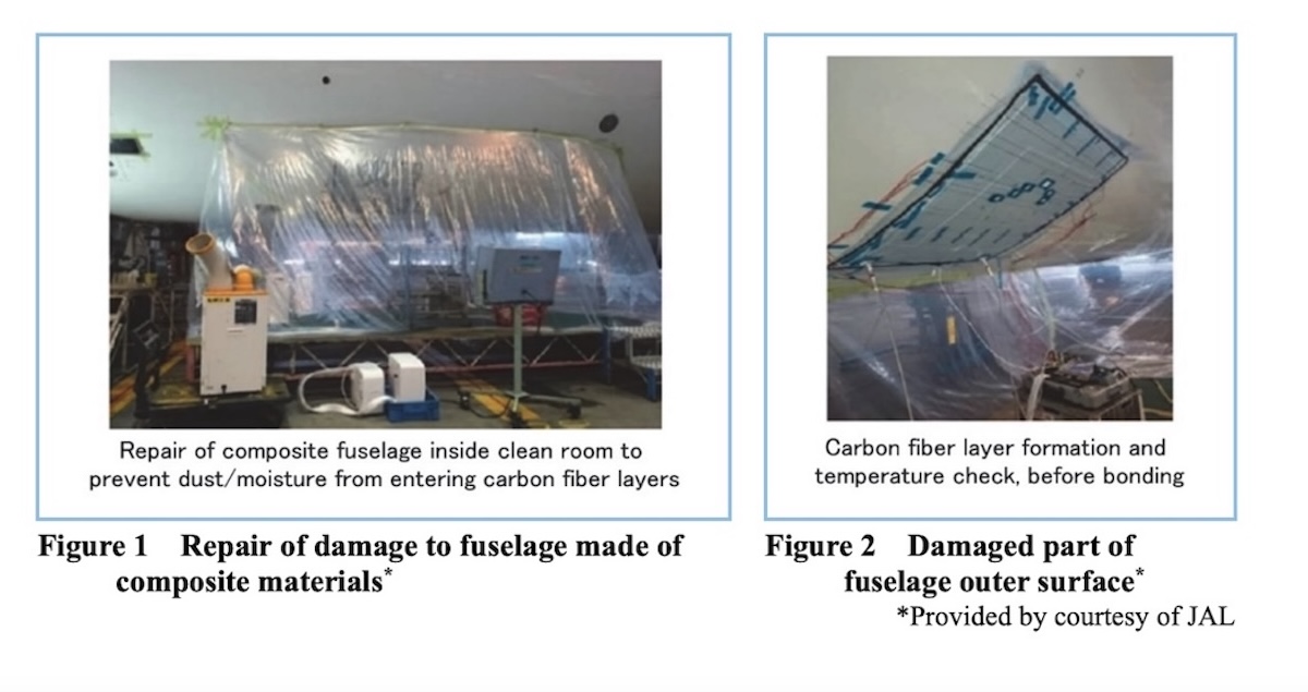 Repairs required after a lightning strike to an aircraft fuselage