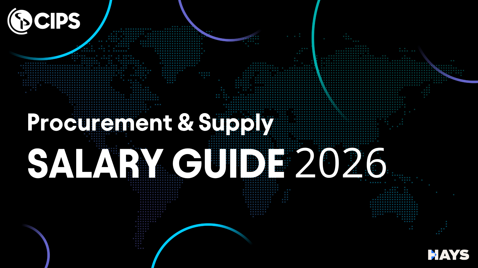 Cover image for guide with text 'Procurement & Supply Salary Guide 2026' with logos of CIPS and Hays