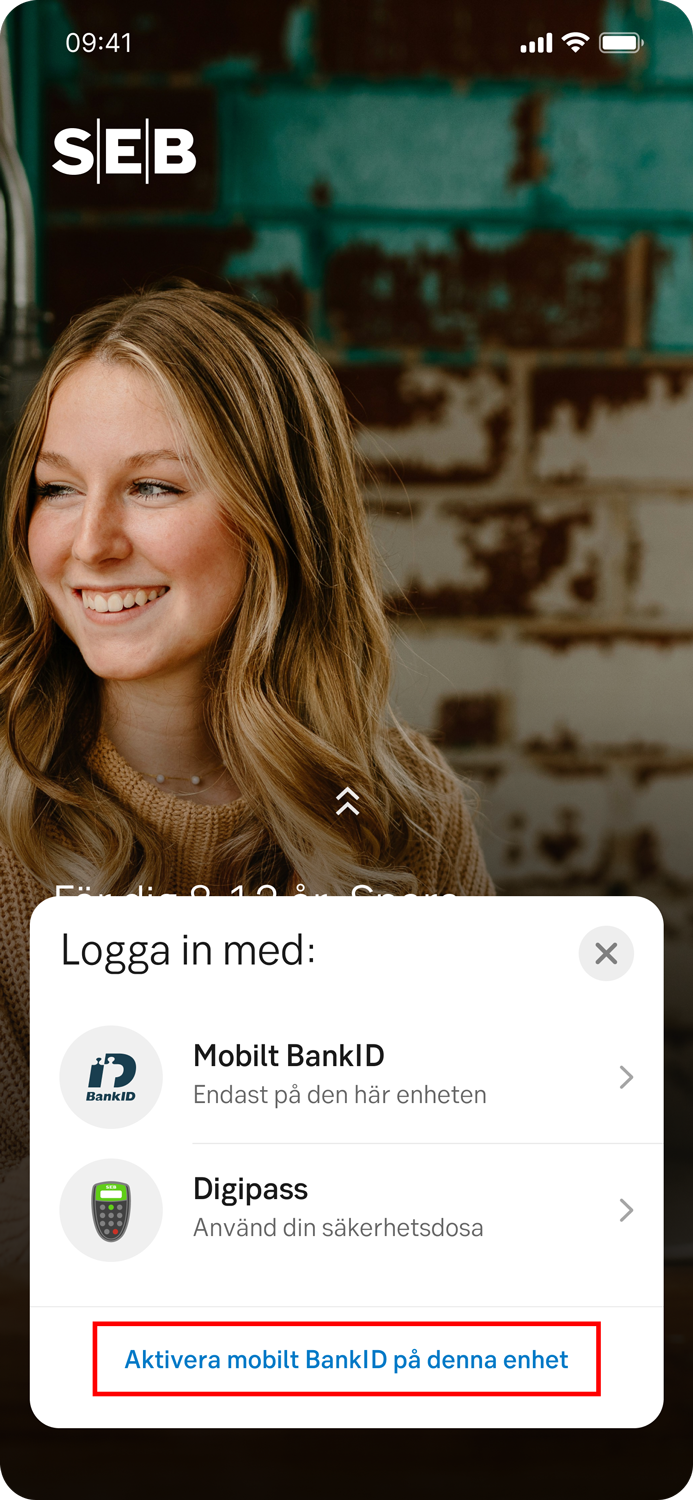 Logga in SEB ung