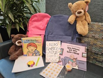 Social work Families First Spanish backpacks