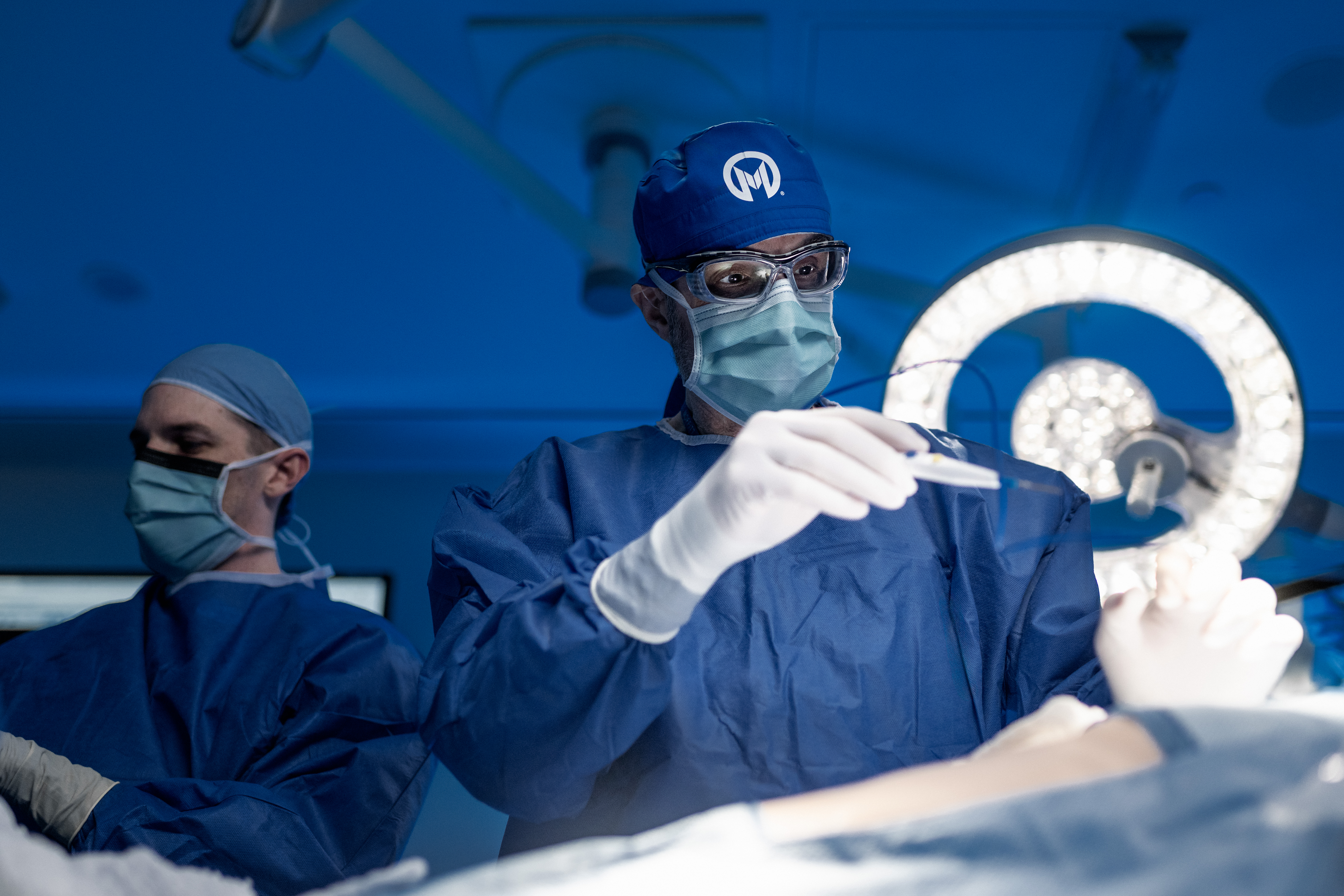 Dr. Vernon Sondak in the operating room