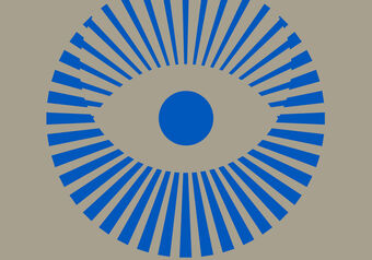 Gráfico HOYA: ojo azul sobre fondo gris