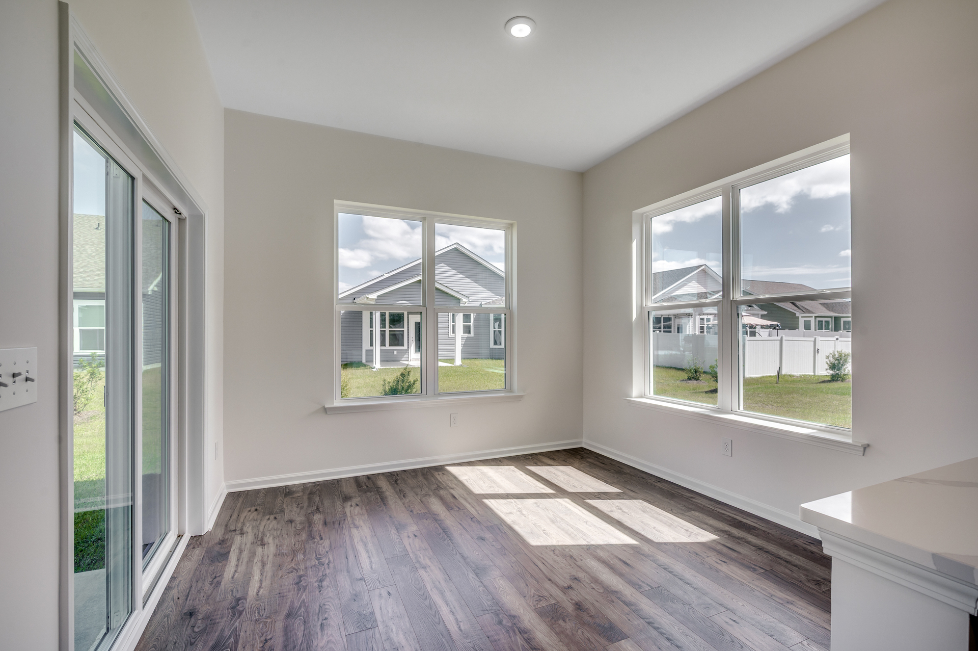 additional space with large windows and sliding glass door for natural lighting