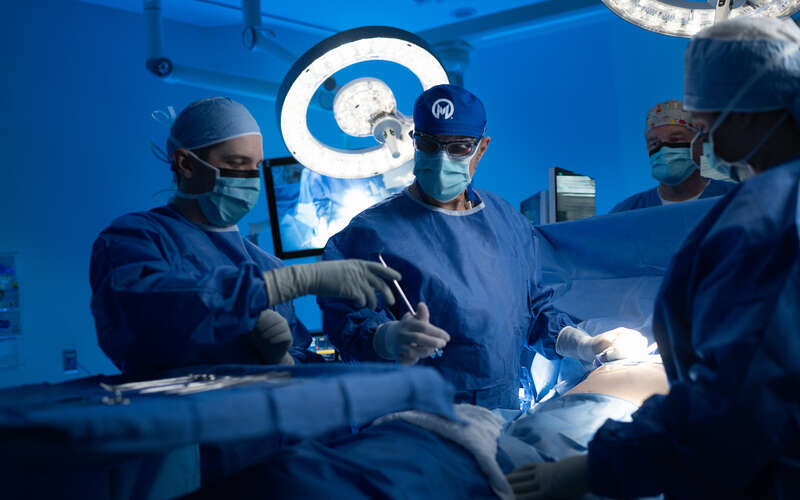 Moffitt surgeons in the operating room