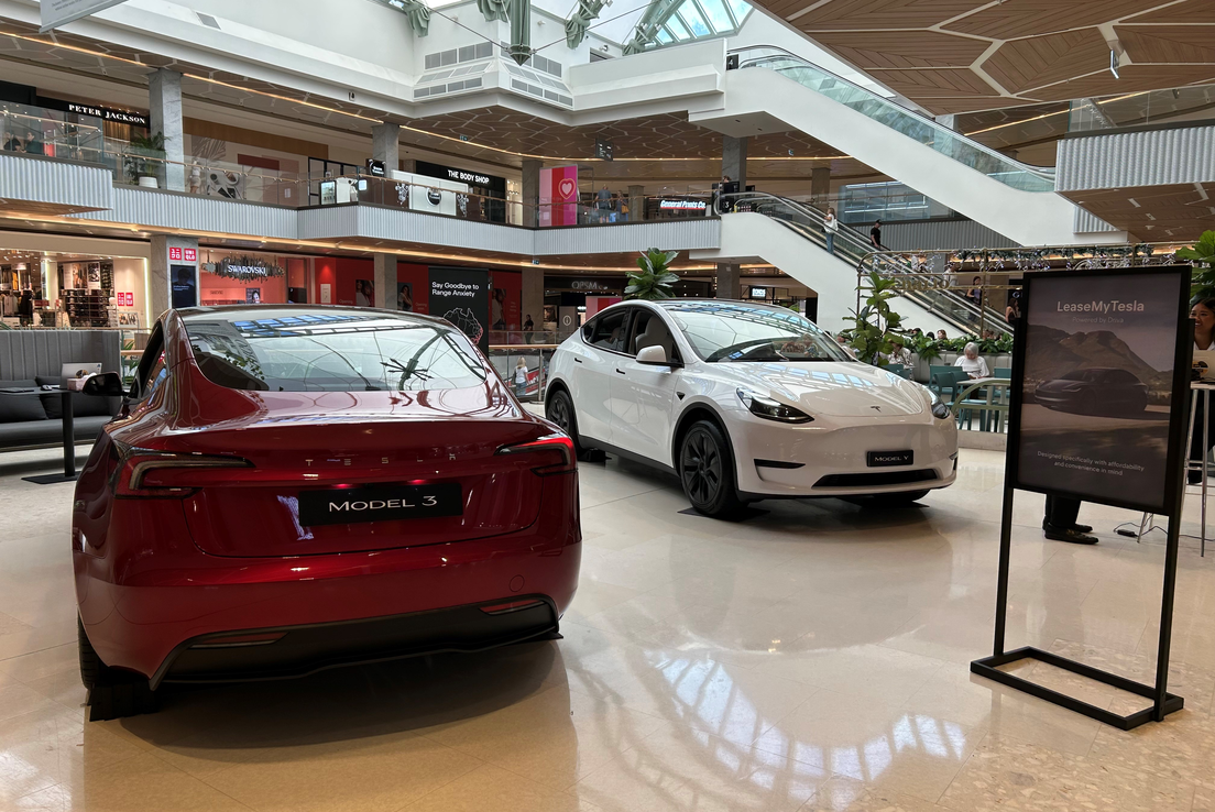 Tesla pop up at Castle Towers