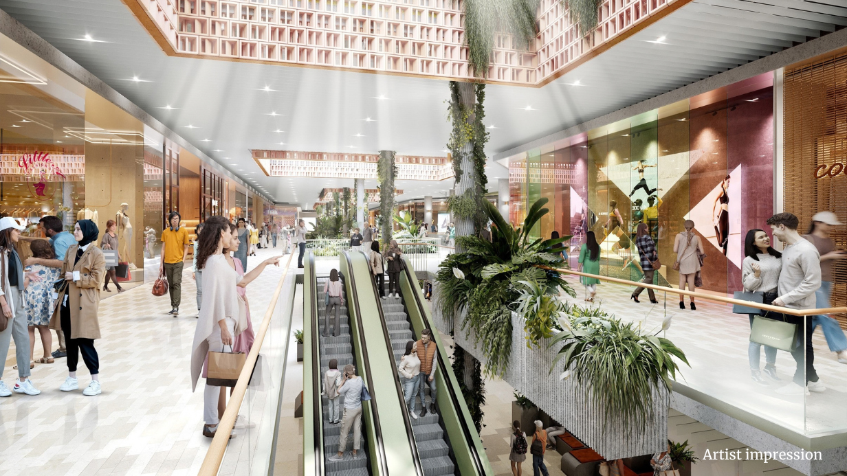 Castle Towers retail redevelopment render