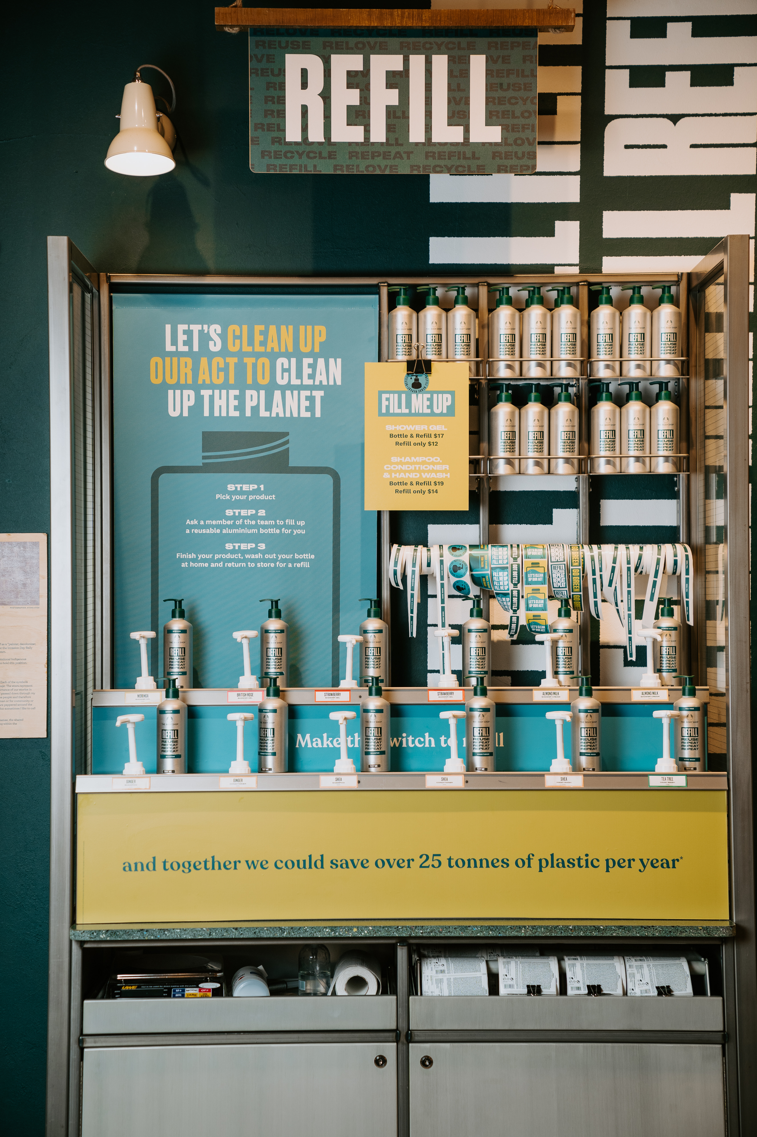 The Body Shop re-fill station Pacific Werribee