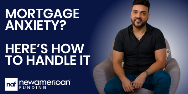 New American Funding's Raulyer Hernandez sits in a chair.