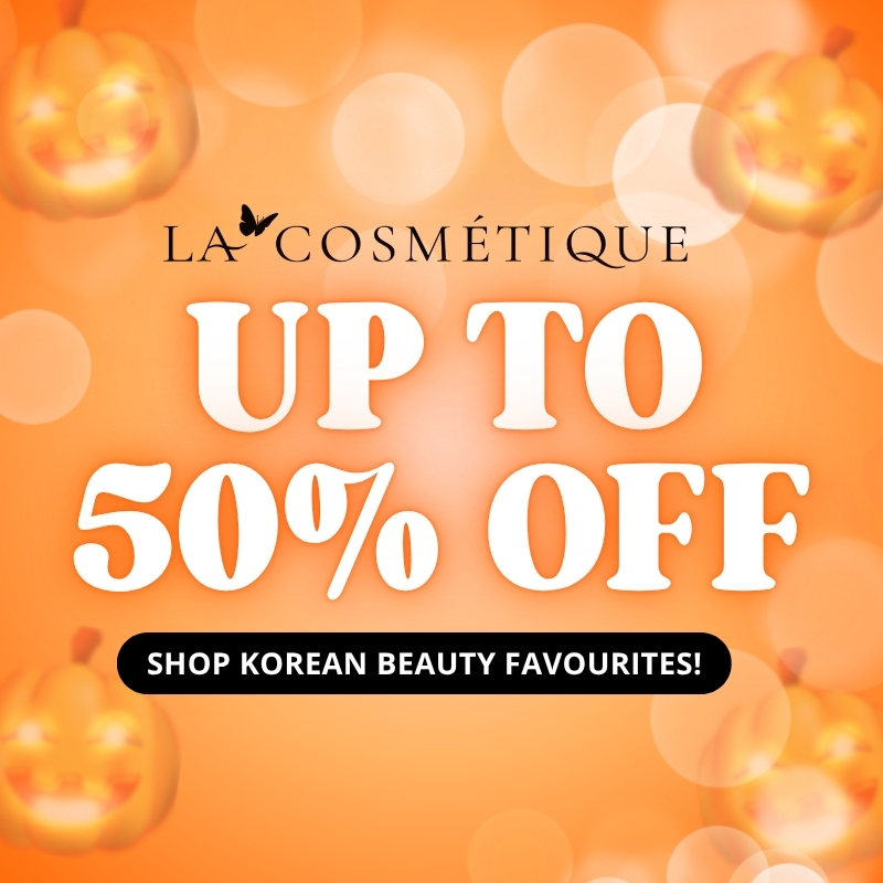 La Cosmetique October Treats sale with up to 50% off selected Korean skincare, makeup and beauty favourites.