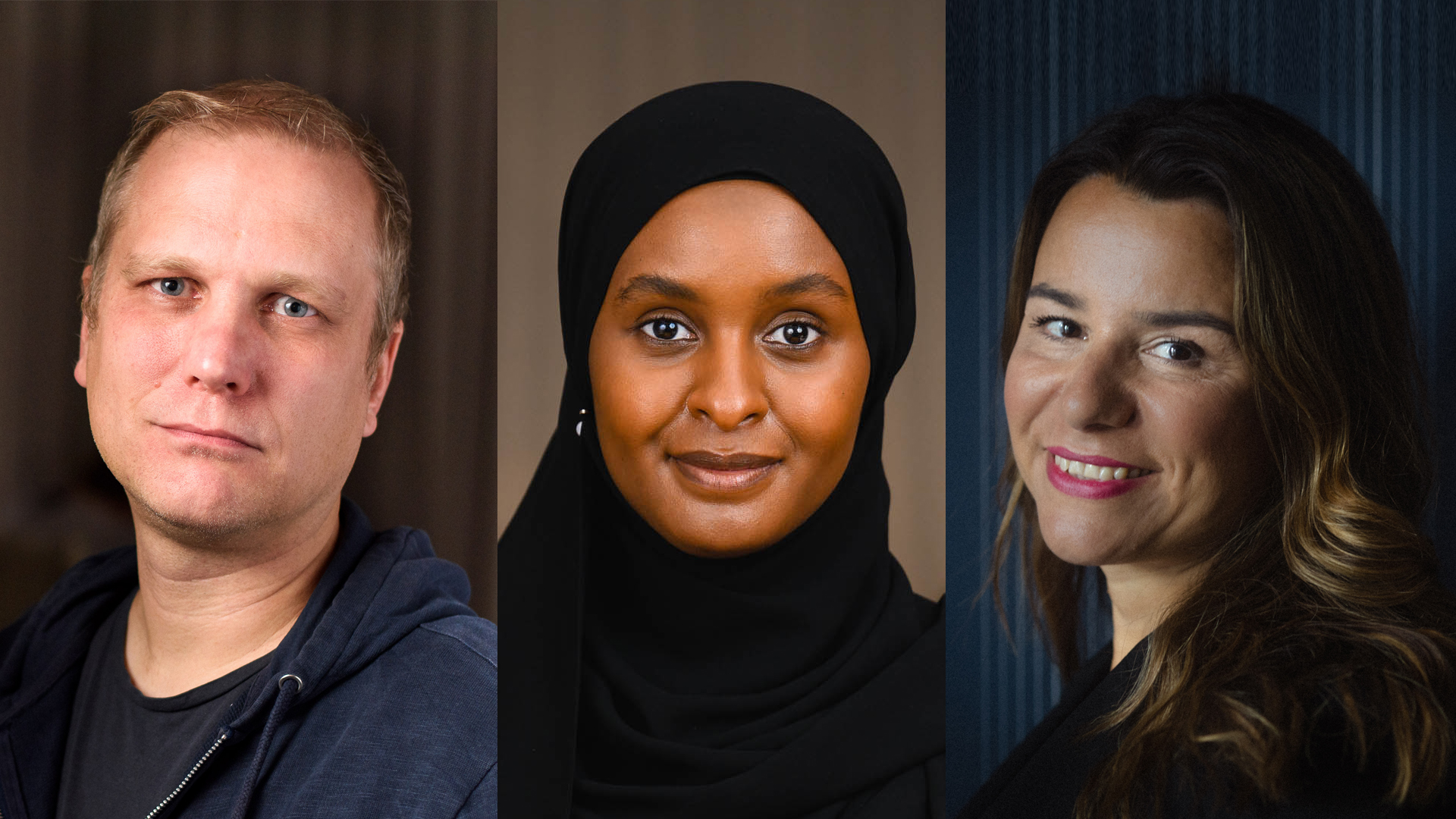 Stefan Lundell, Deqa Abukar och Özen Özge Zink