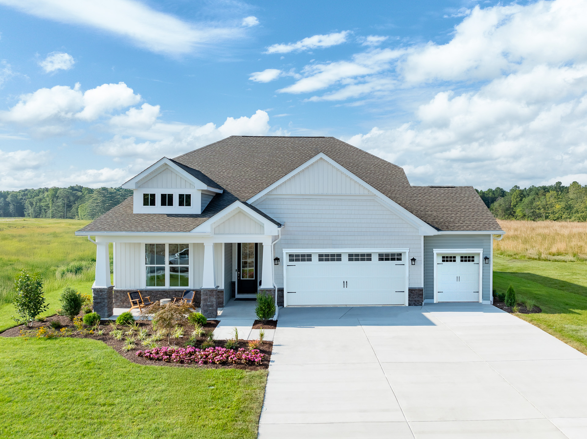 3-car garage single-family home exterior