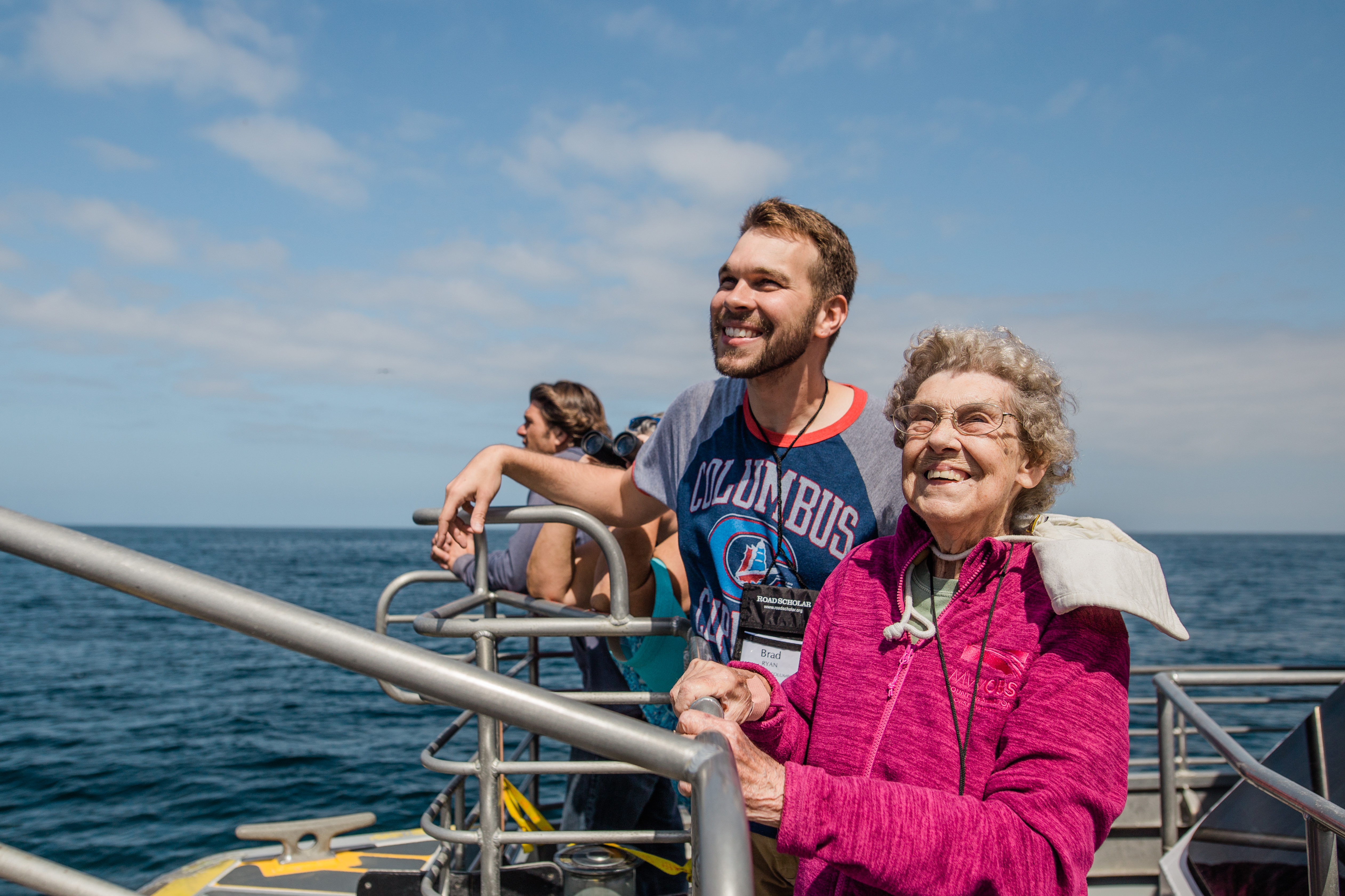 Grandma Joy and Brad on the Channel Islands