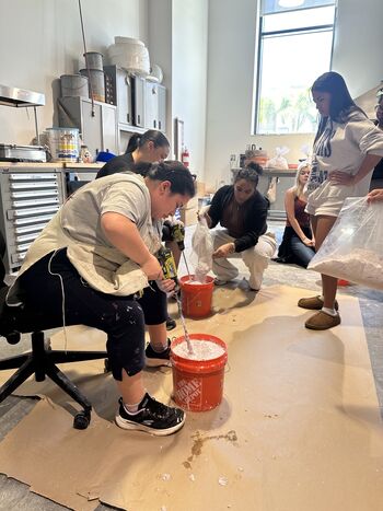 UT students build art display