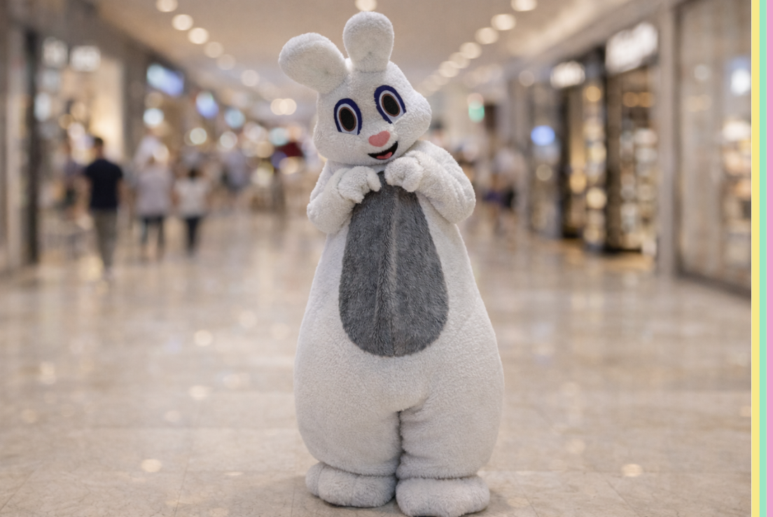 Hop in front of TK Maxx for an egg-citing Easter Bunny Meet & Greet!