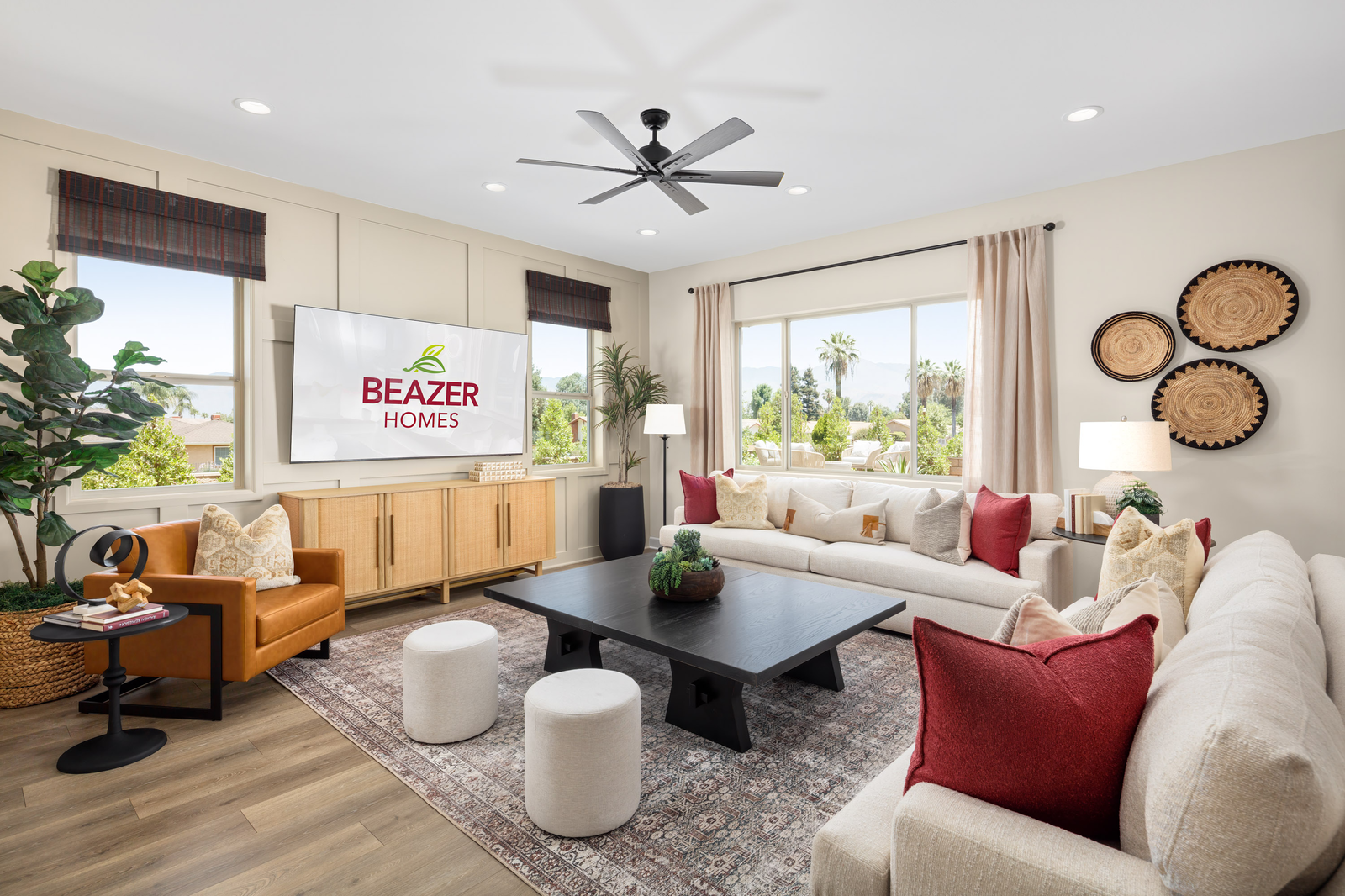 A new great room with designer finishes