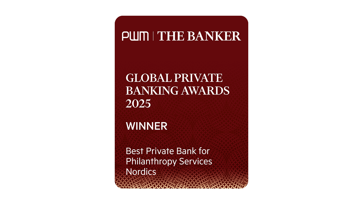 Best Private Bank for Philanthropy Services – Nordics