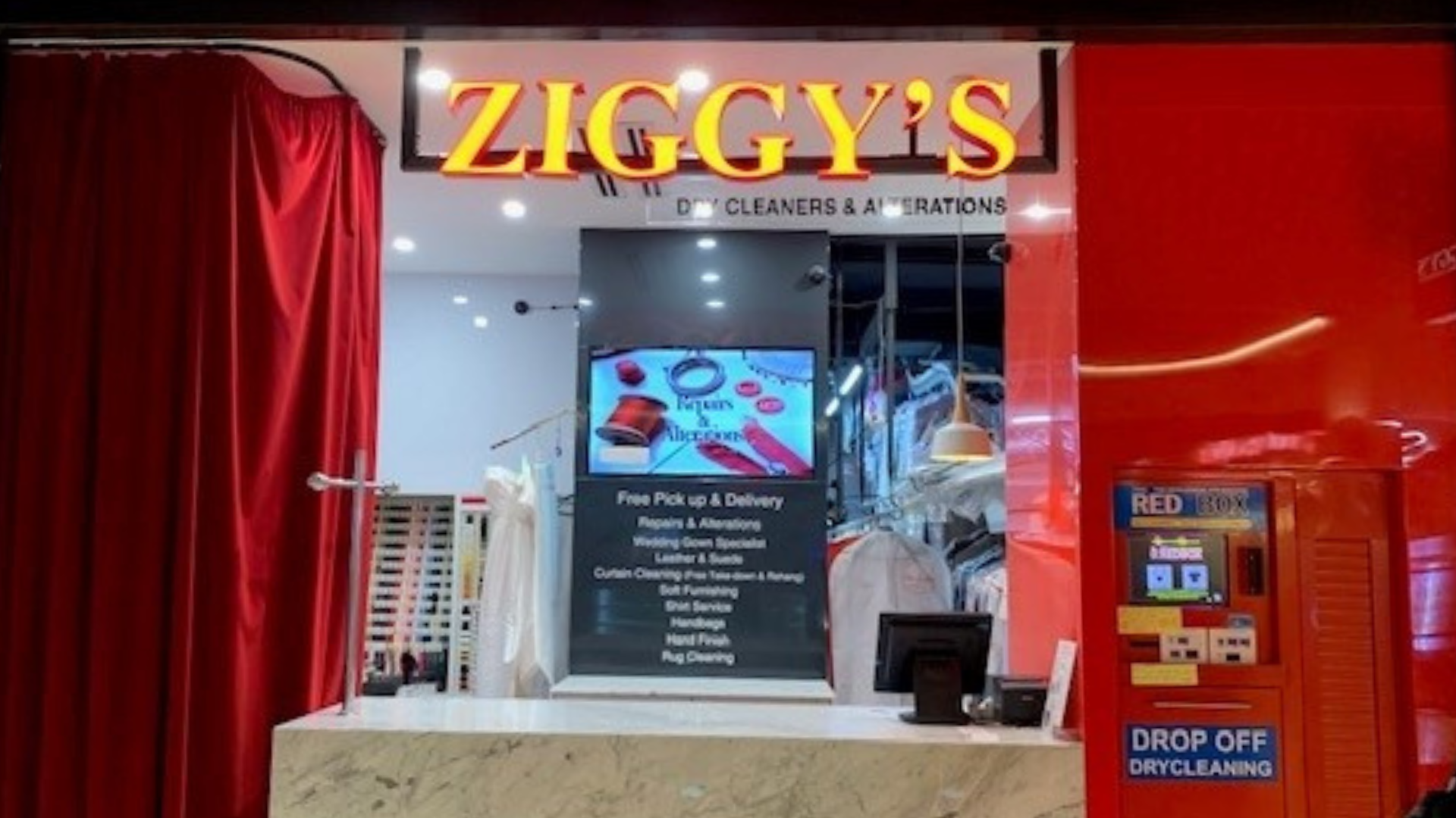 Ziggy's Dry Cleaners storefront