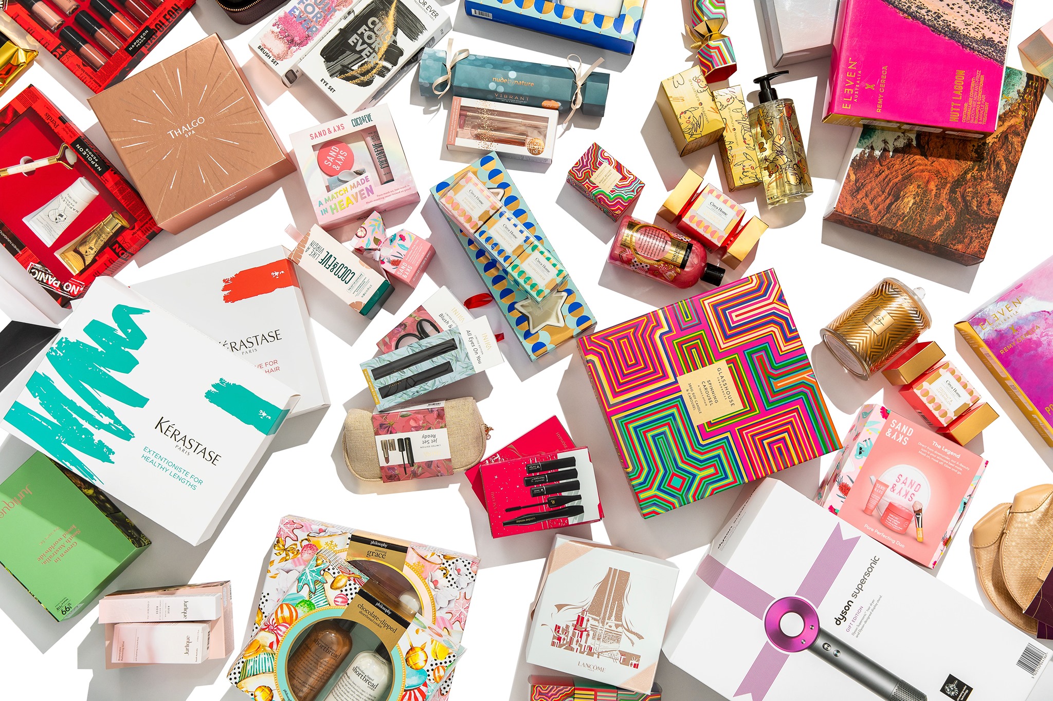 variety of popular beauty brands