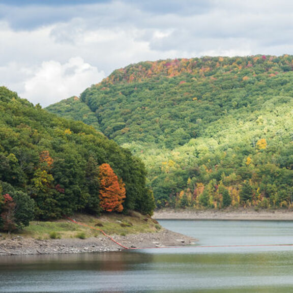 Allegheny River in autumn