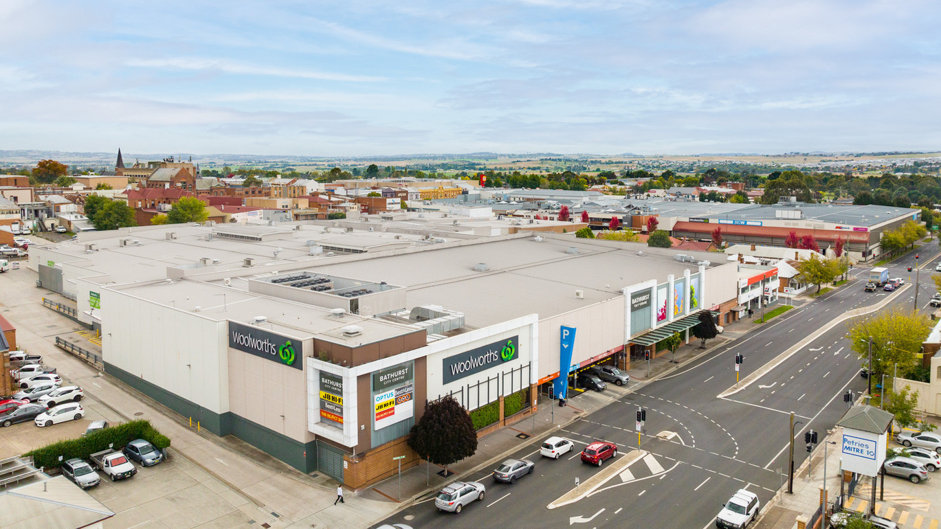 Aerial photo of Bathurst City Centre