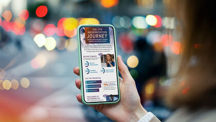 Closeup of female hands holding smartphone