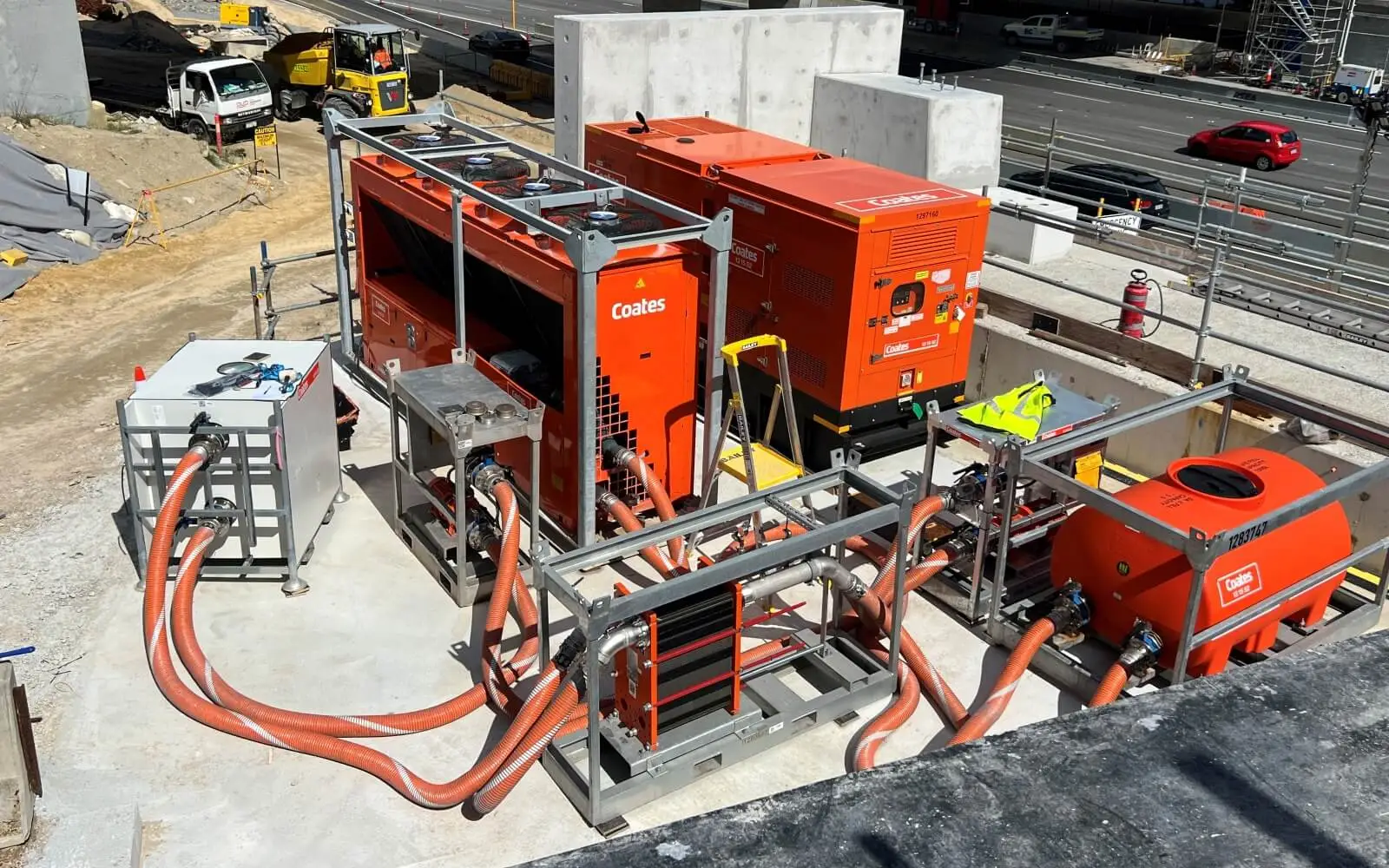 Innovative cooling solution improves concrete curing efficiency for bridge project in Perth
