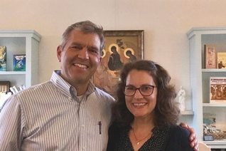 Soren and Ever Johnson are pictured at Trinity House Café & Market in Leesburg, Va.