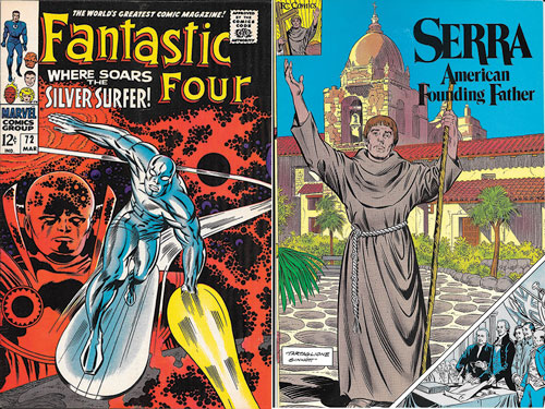 The Silver Surfer appears on a 1968 Fantastic Four cover by Sinnott. &bull; Among the religious comic books Sinnott illustrated was a life of St. Jun&iacute;pero Serra for FC Comics (Franciscan Communications) in 1987.