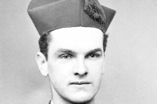 Michael McGivney is pictured during his seminary days in Baltimore. The photo was included in a photo album of Father Alphonse Magnien, a long-time professor who became superior at the seminary in 1878.