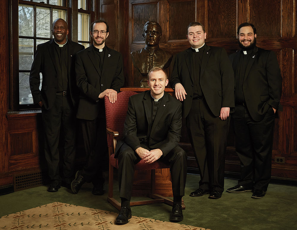 Nicholas Mwai, Michael Boris, Brendan Foley (seated), James Gebhart and Javier Fuentes.