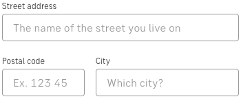 Component: Form design