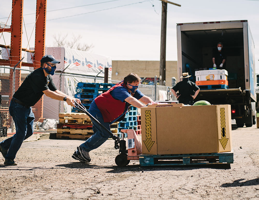 Colorado State Faith Director Stephen Sweeney (left) and Tom Walls