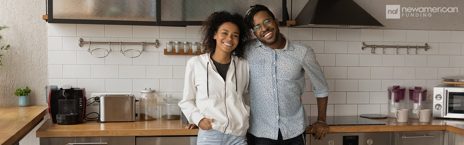 young couple in their kitchen