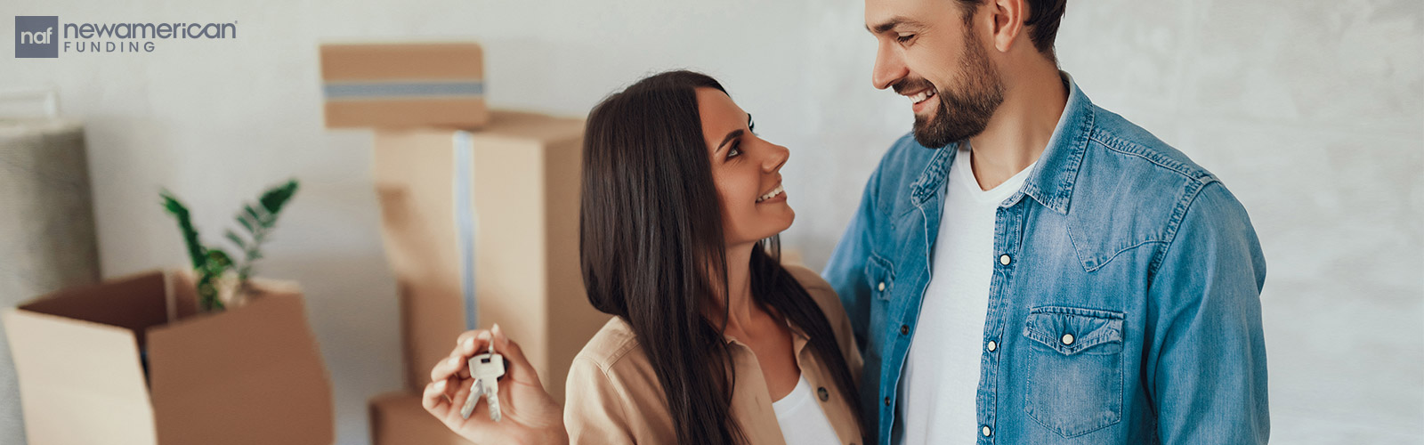 couple with new house keys