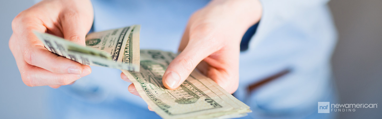 woman counting money