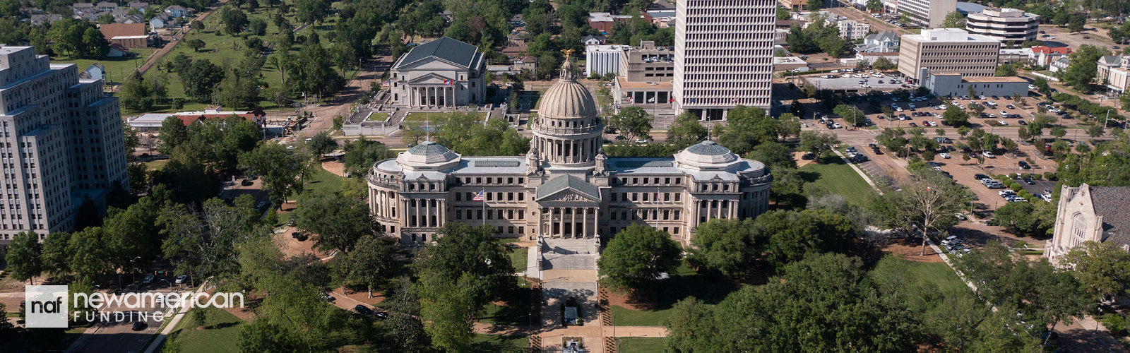 View of a city in Mississippi