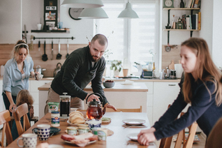 Family setting table