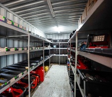 Managed tool store for a remote mine shut