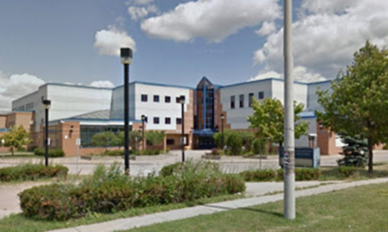 Exterior of McGivney Academy high school in Markham, Ontario, Canada.