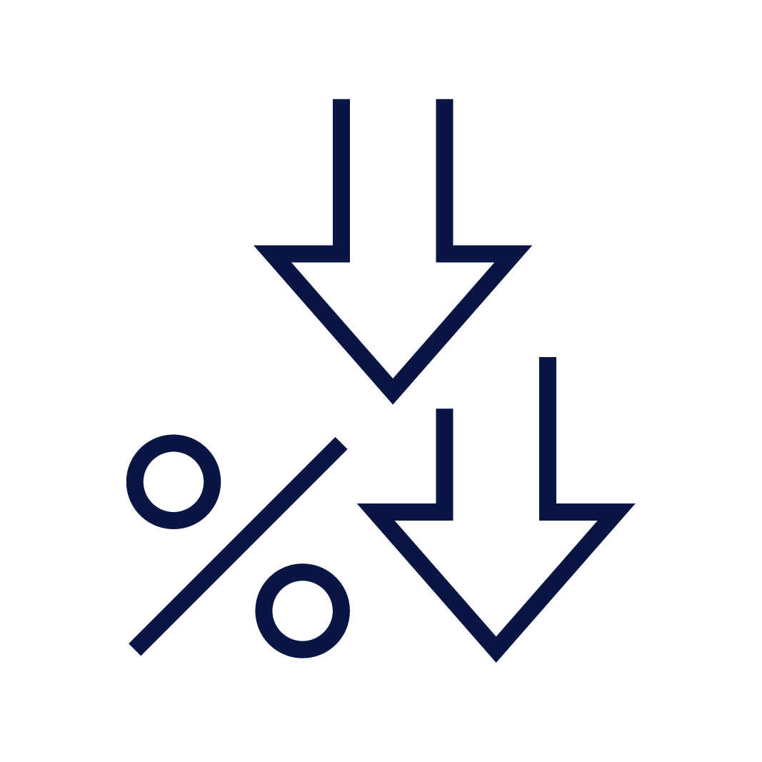 Lower Interest Rates Icon