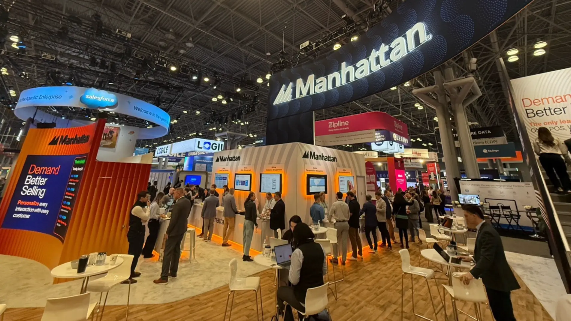 Image of the Manhattan Associates booth at NRF 2026